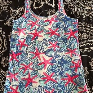 Colorful Starfish and Shells Tank Top